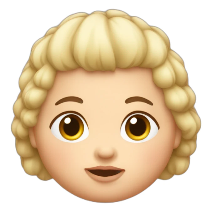 fat-baby-with-hair sticker