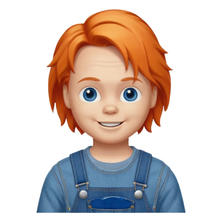 Quiero que me crees un emoji de Chucky sticker