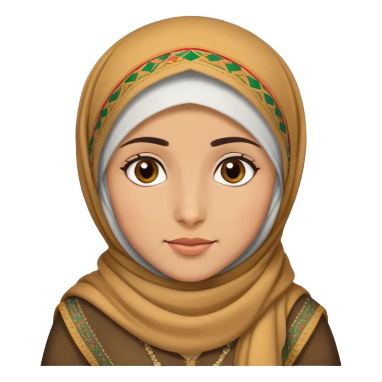 kurdish girl hijab wear kurdish dressing  sticker