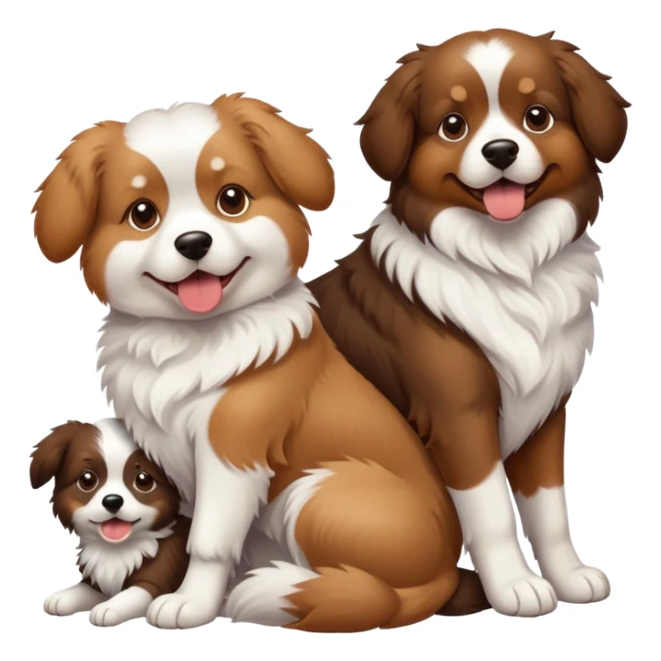 Dog on a dog on a dog sticker