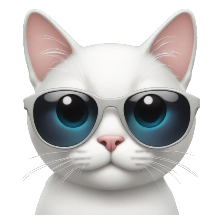 Cat with sunglasses sticker