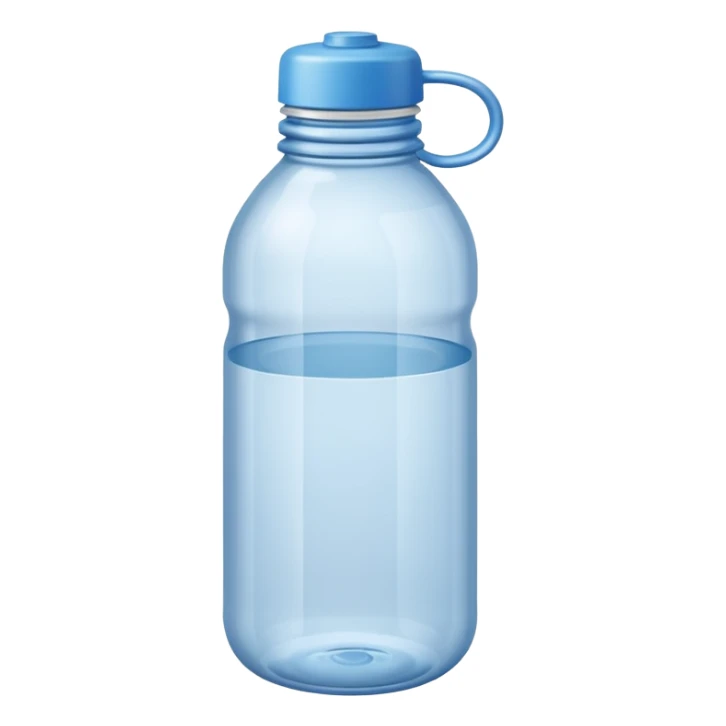 une bouteille en plastique dechet vide , bouteille d'eau sticker