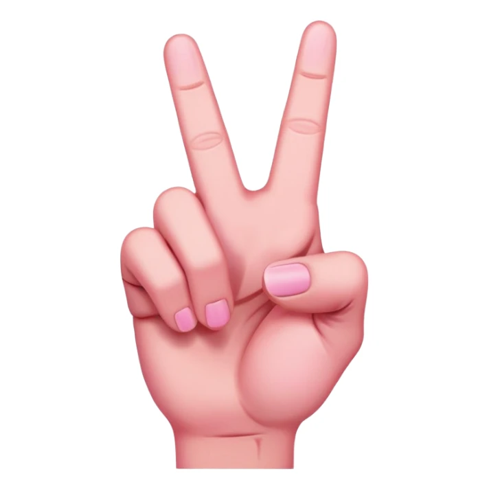 Pink, middle finger  sticker