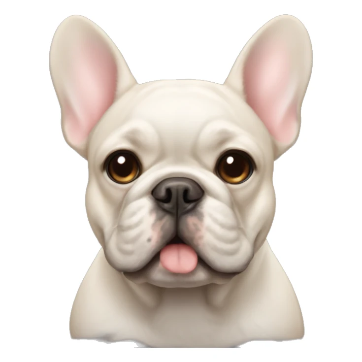 Fluffy French bulldog  sticker