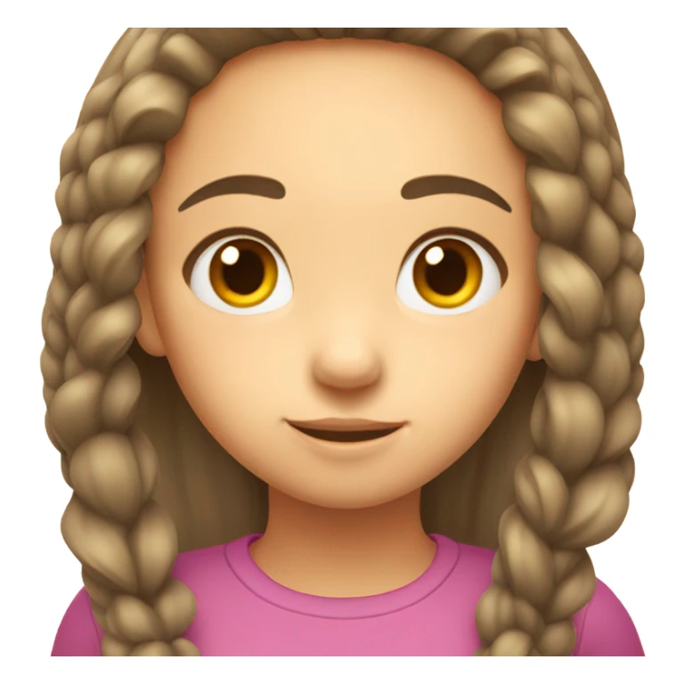 Girl tying her hair sticker