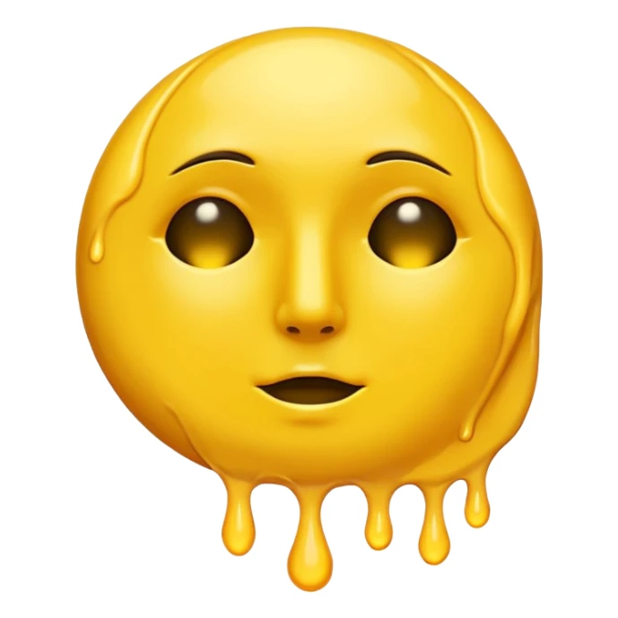 Melting waning crescent moon without any face and should in yellow colour remove the circle thing in bw sticker