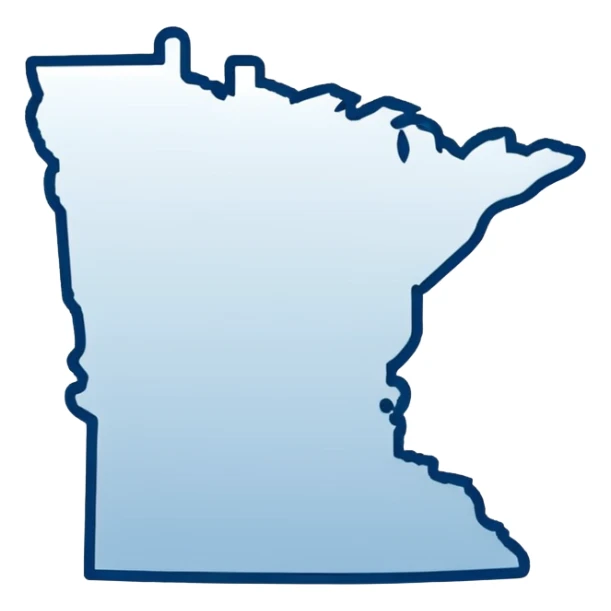 Outline of the state of Minnesota sticker