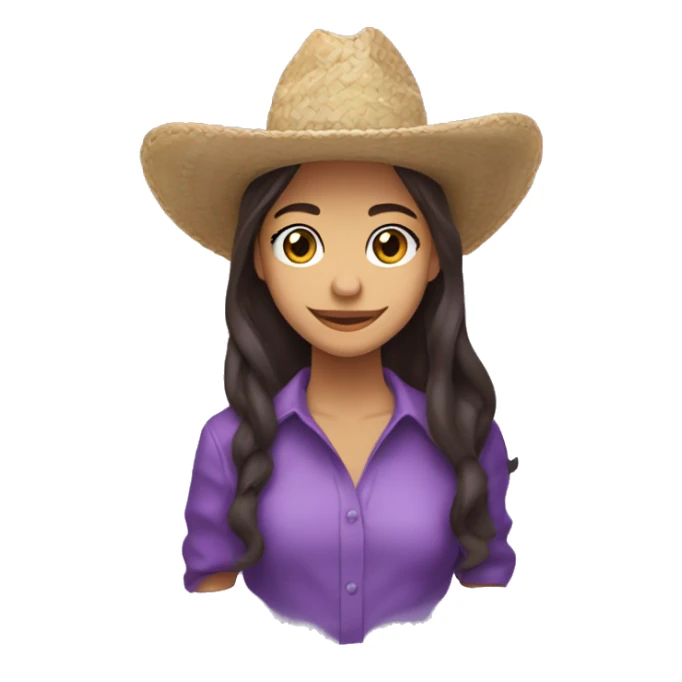 Olivia rodrigo,pelo aaron vestido morado halas de hada transparente y sombrero de vaquera noada sticker
