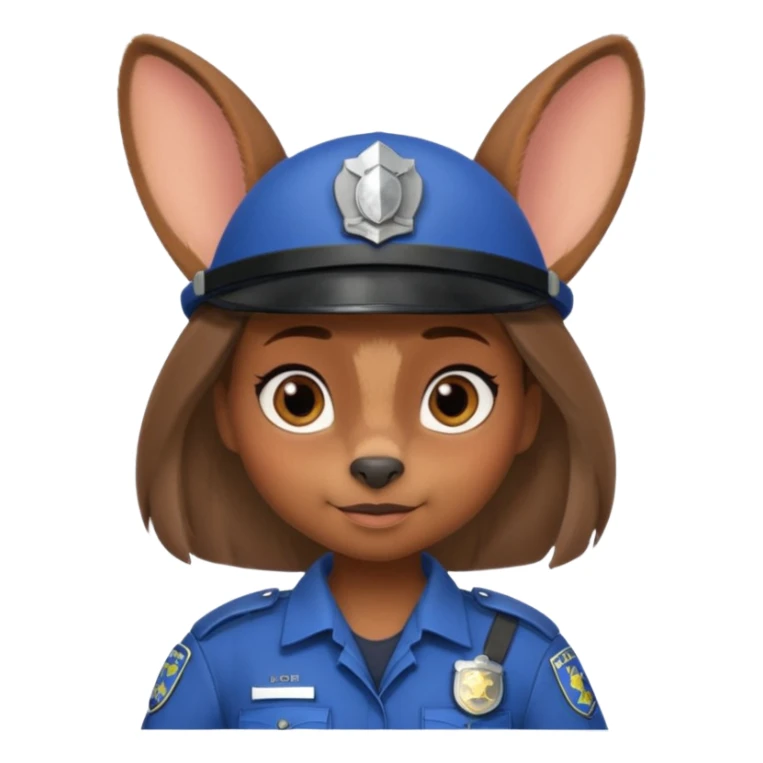 judy hopps with police suit from zootopia, pixar sticker