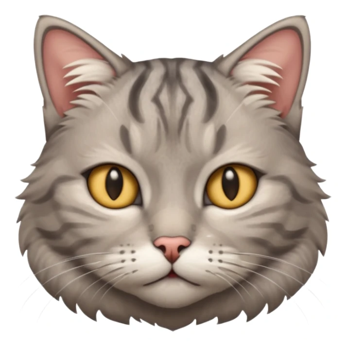 A cat with an unamused look sticker