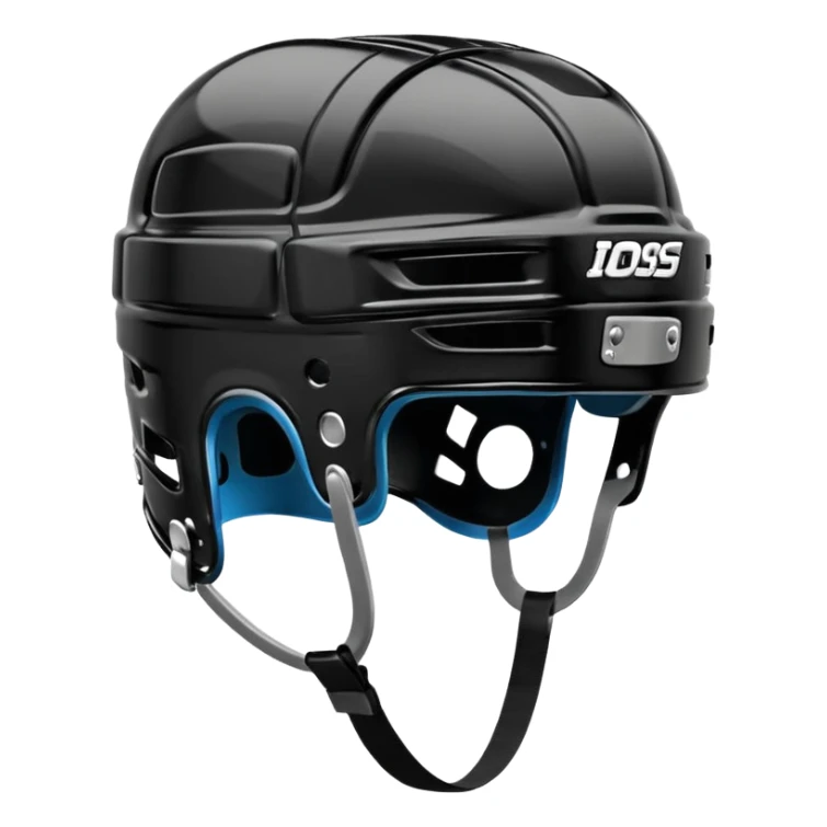 Give me a black ice hockey helmet sticker