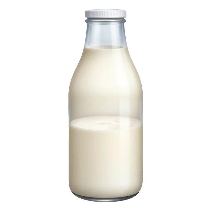 Bottle of milk sticker