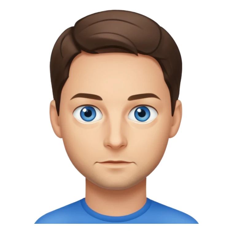 Tobey Maguire with blue eyes sticker