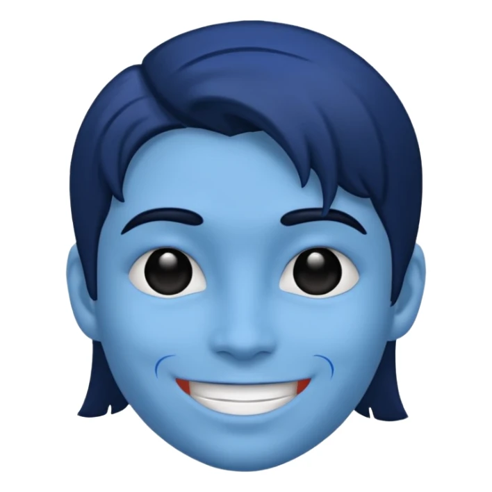 Blue Face  sticker