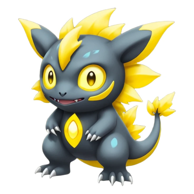 Elemental Dark-type-Electric-type natural Pokémon-Fakémon-creature sticker