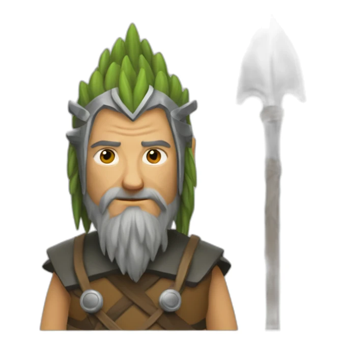 Druide gaulois en pleine réflexion  sticker