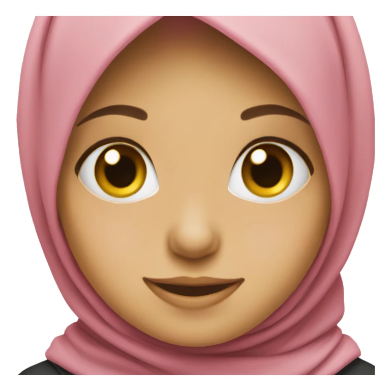 girl with hijab smiling sticker