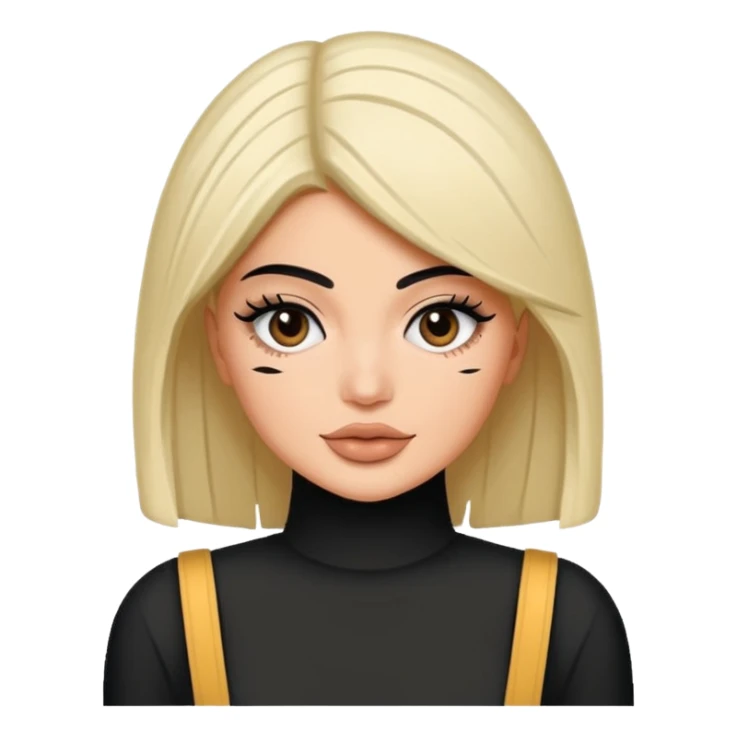 Kyile Jenner beyaz tenli ve düz baddy sticker