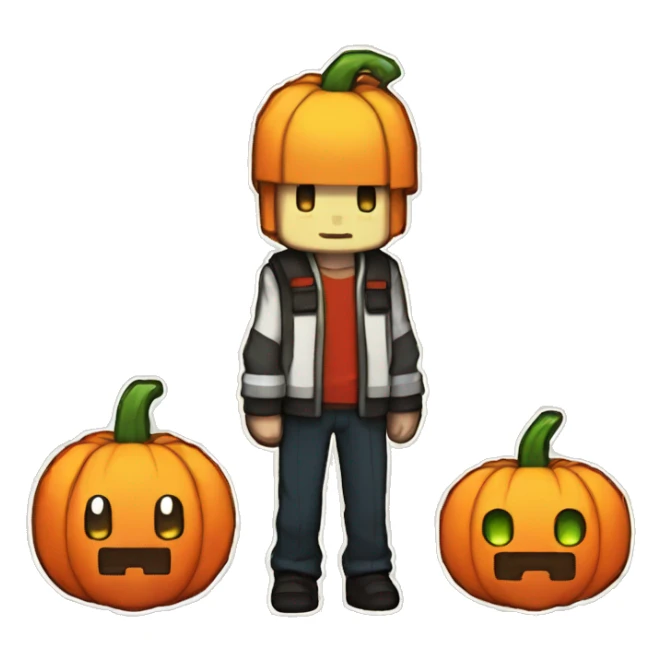 pokemon pumpkin minecraft badge medal future cute sticker