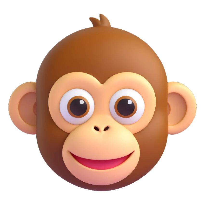 Monkey sticker