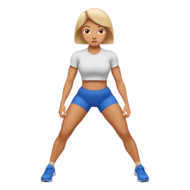 girl working out glutes shirt on sticker