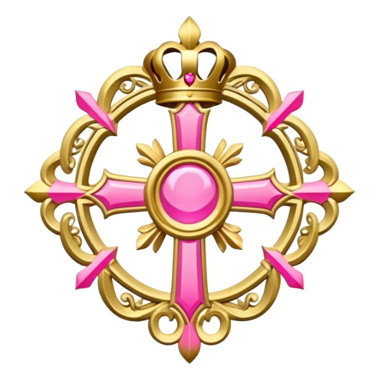 ave maria's emblem with a touch of pink sticker