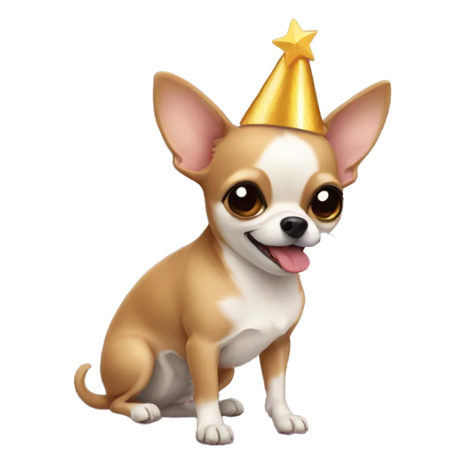 New Year's Chihuahua sticker