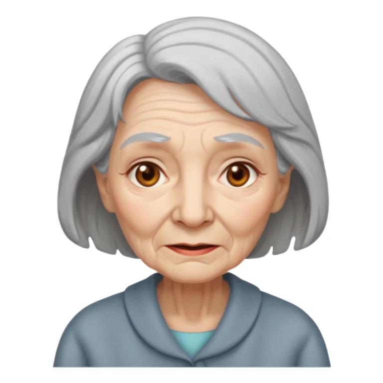 Dead old woman sticker