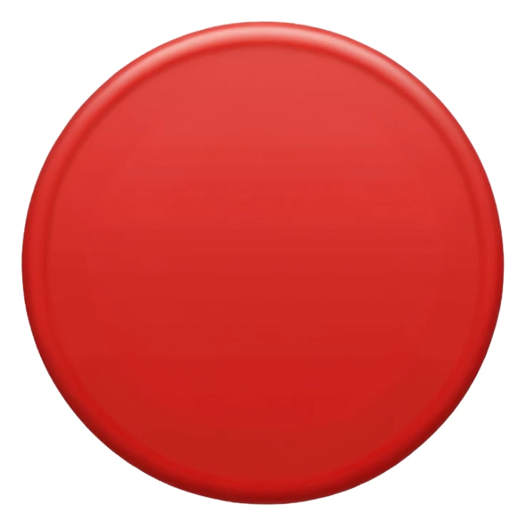 bolinha sólida vermelha para marcar início de frase sticker