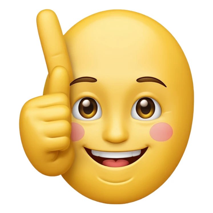 Smile face with a middle finger flicking people off sticker