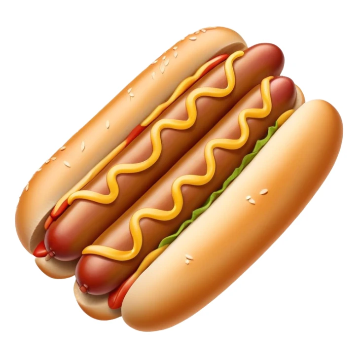 hotdog eating sausage sticker