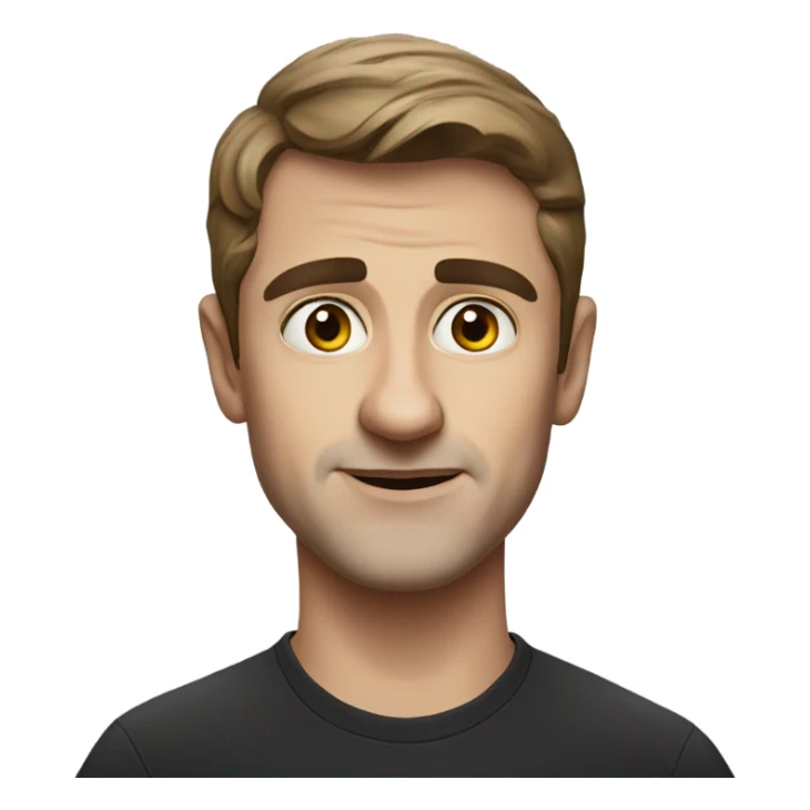 Paul Mescal actor realistic portrait small eyes sticker