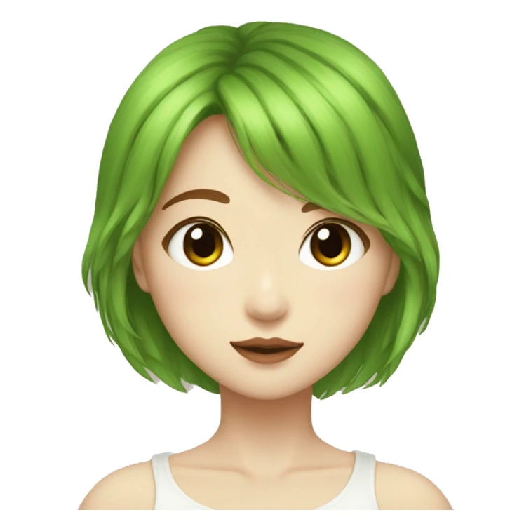 Jimin con una chica de ojos verdes y pelo marrón  sticker