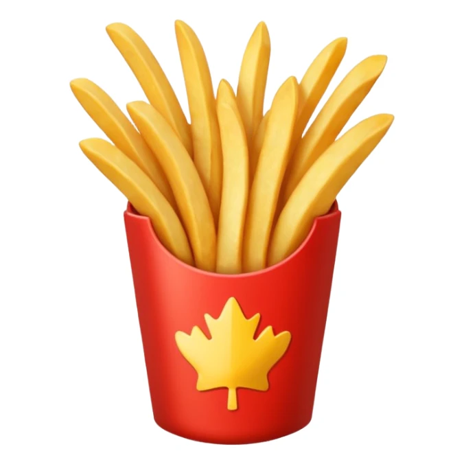 just french fries with nothing on the box sticker