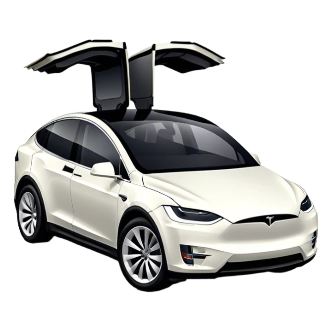 Tesla Model X - Tesla (Model Year: 2022) (Iconic colour: Black) sticker