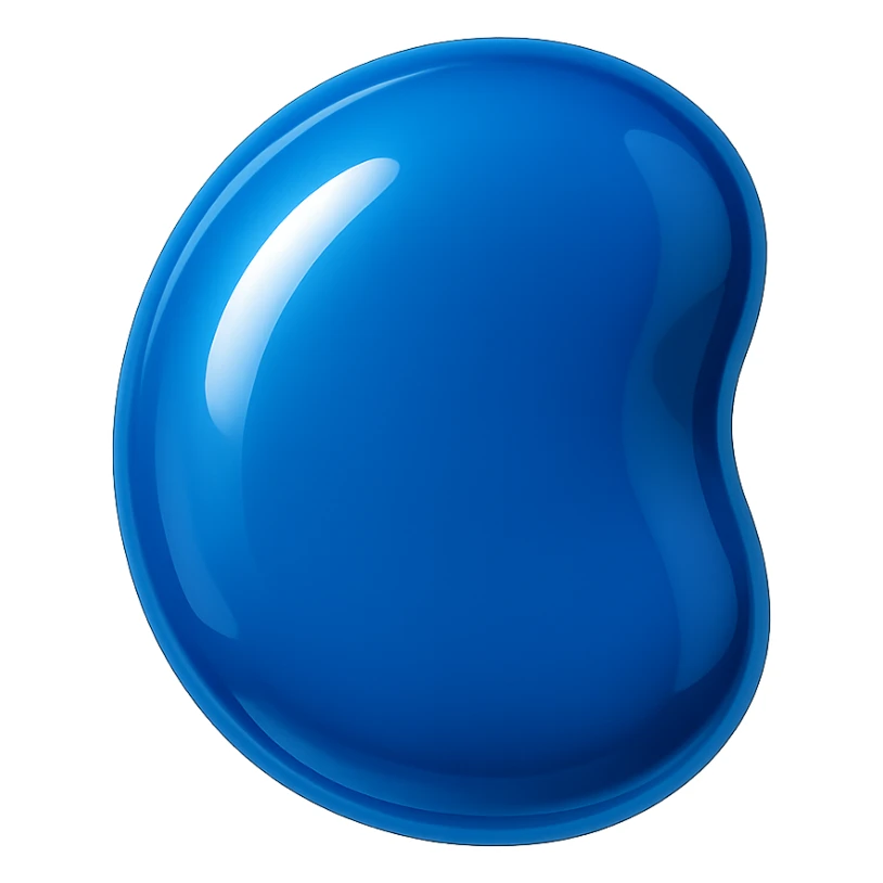 blue object, shiny and modern, no background sticker