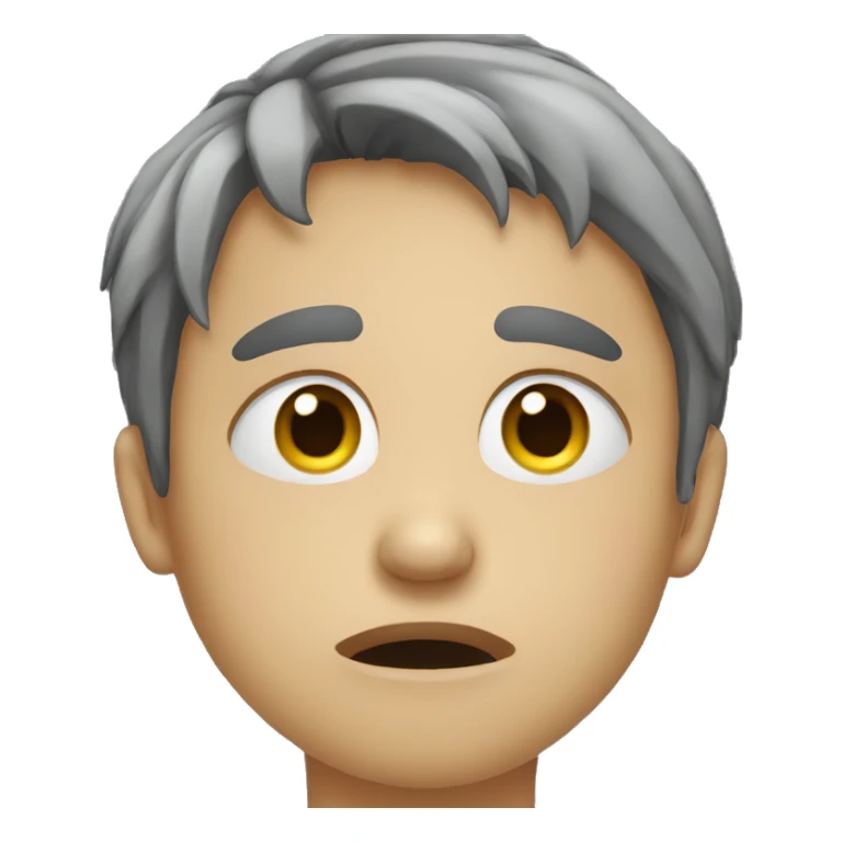 person crying in their own tears sticker