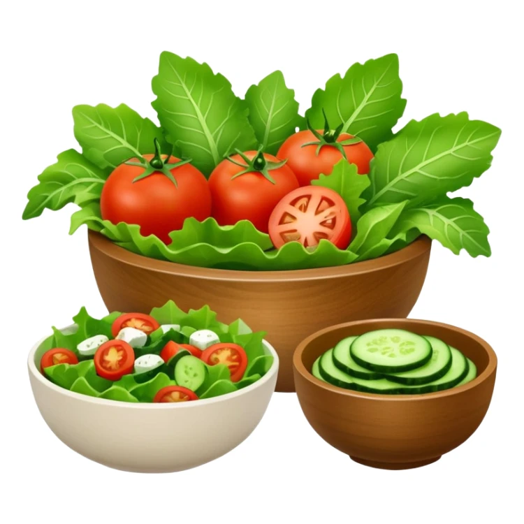 olive branch next to a bowl of salad sticker