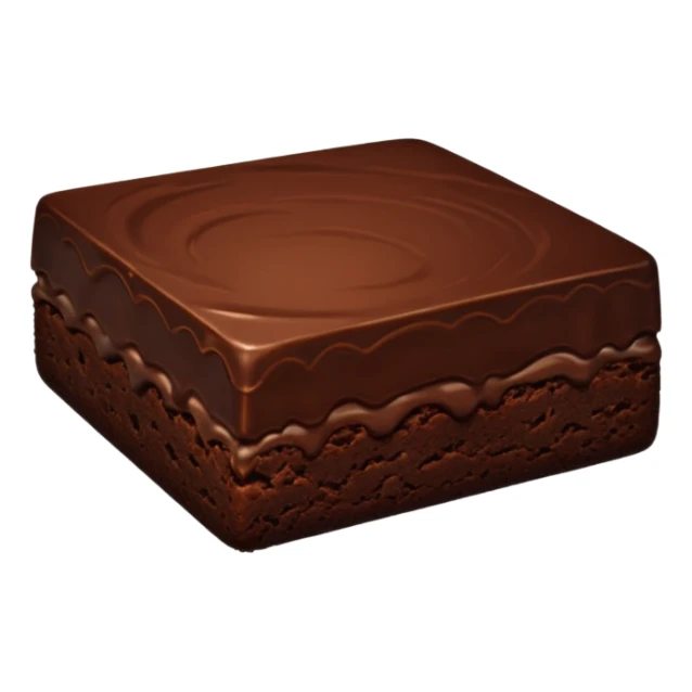 Chocolate fudge Brownie sticker