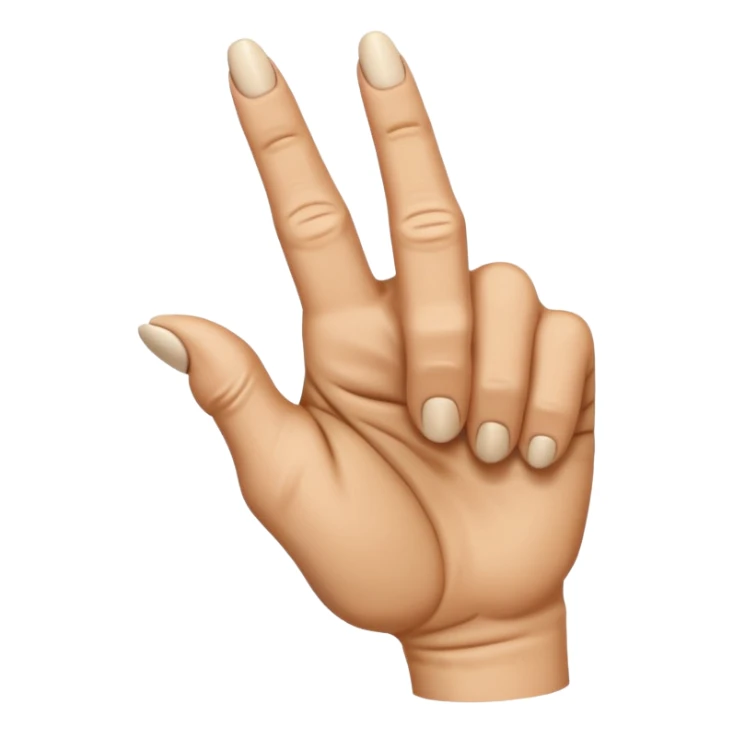 Let it be the hand showing the vulgar finger but down sticker