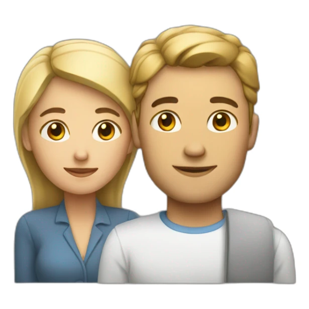 un homme sur une femme sticker