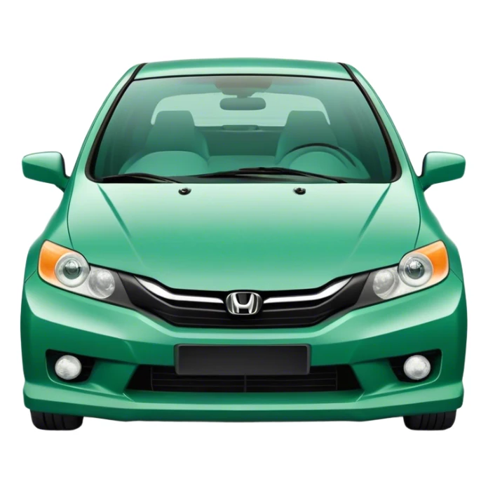 Scratched up Nordic green Honda sticker