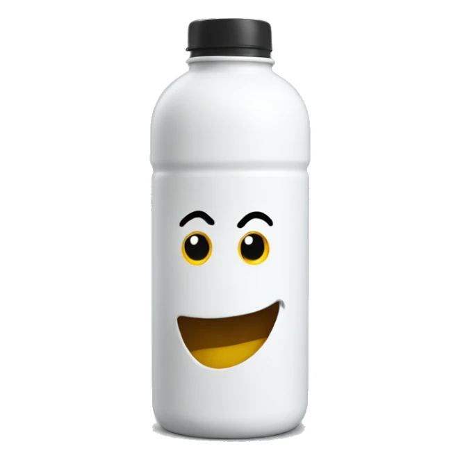 White stanley waterbottle sticker