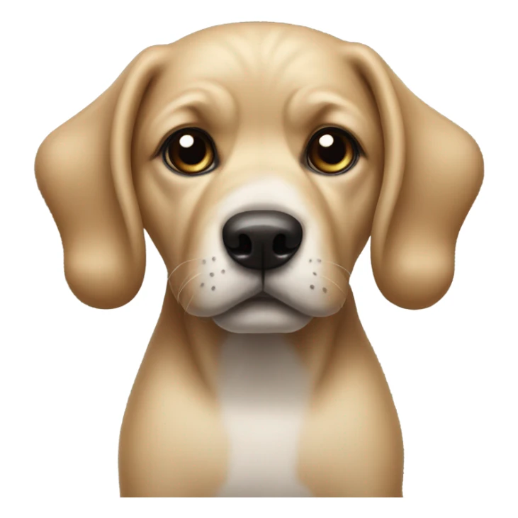 Dog wearing a black bow on top of his head  sticker