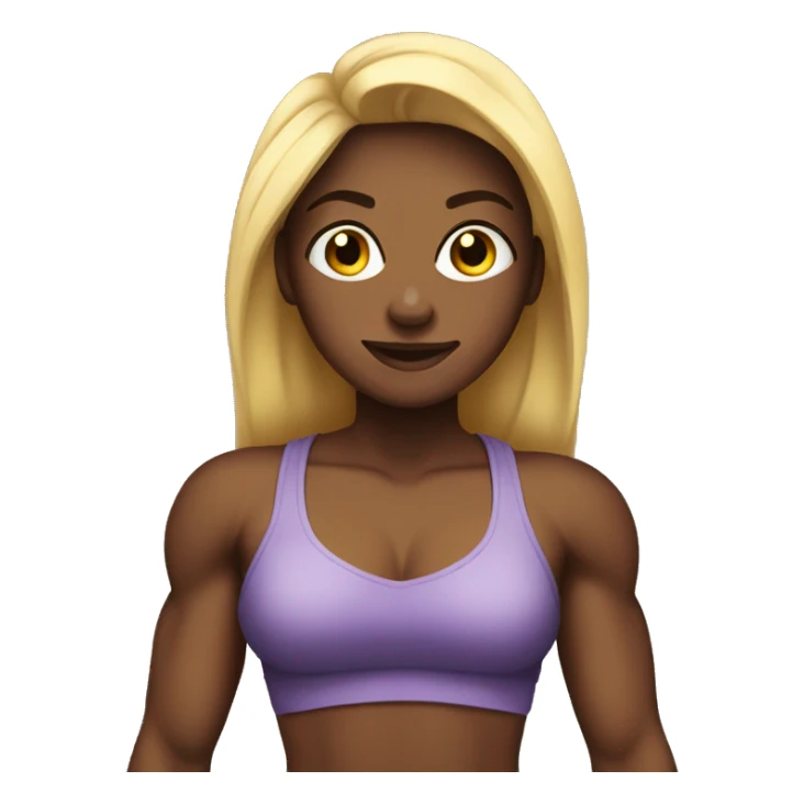 bodybuilder teen woman sticker