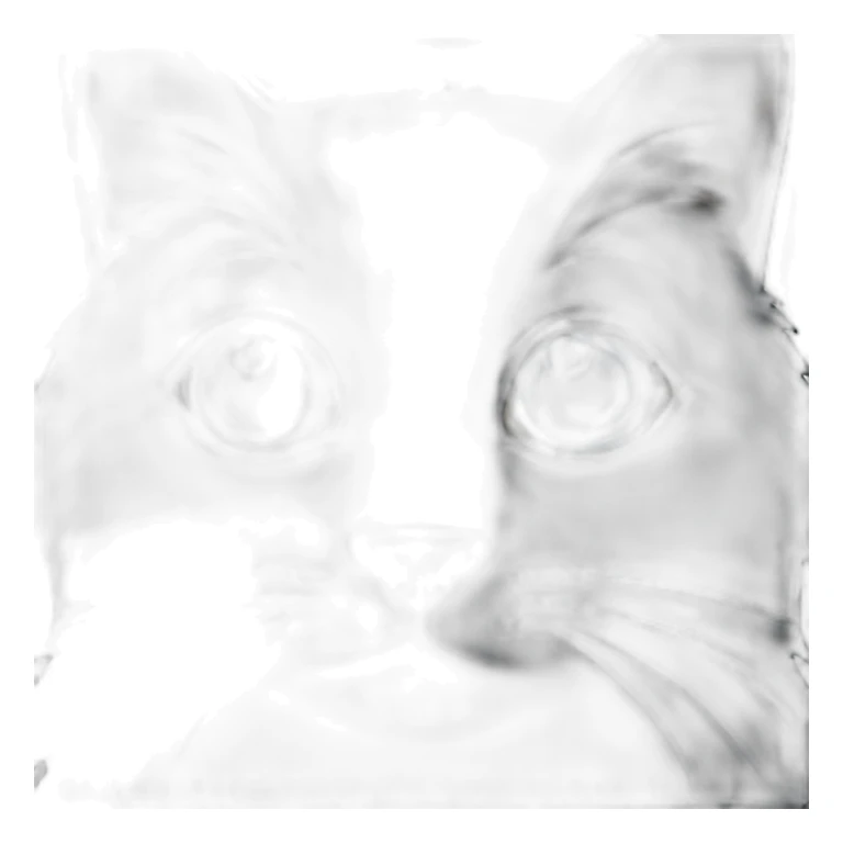 Black cat with blue eyes sticker