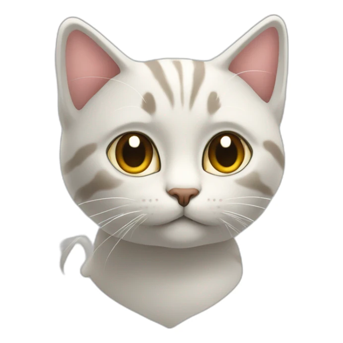 Cœur avec un chat sticker