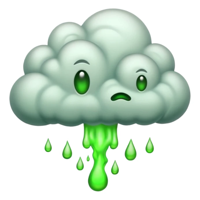 a poisonous cloud of gas, dark swamp color, realism sticker