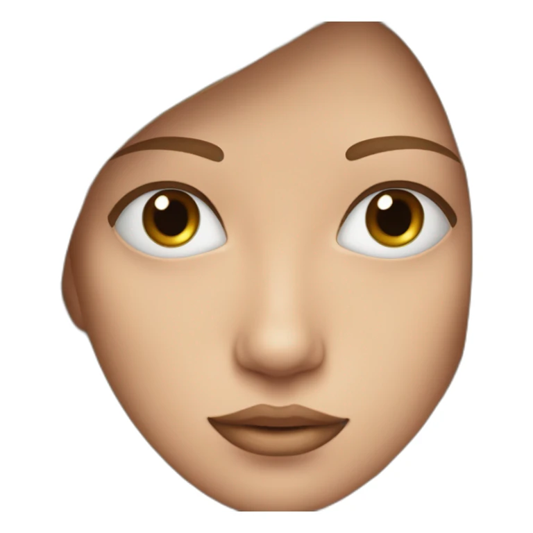 white person, pelo marron, ojos marrones, piercing en la oreja sticker