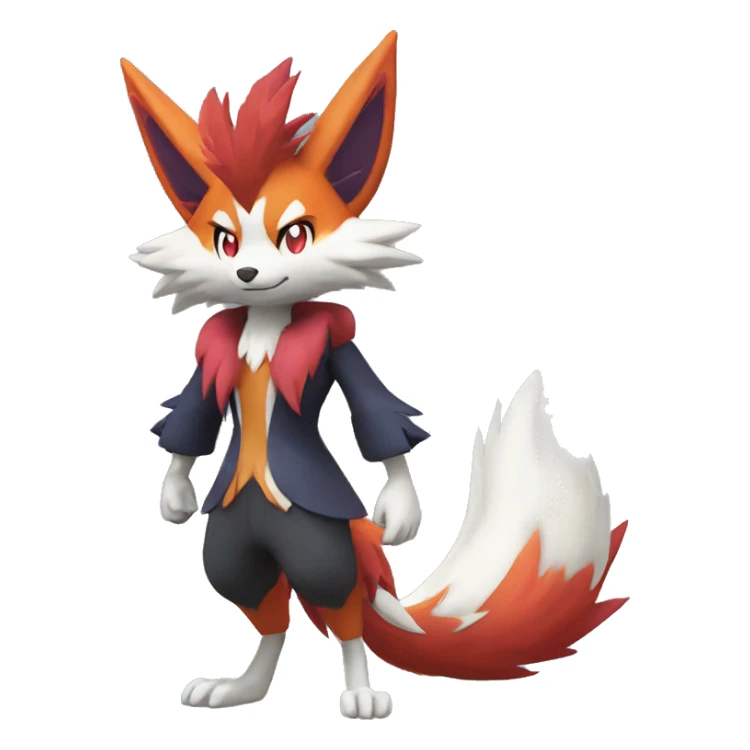  Braixen-Zoroark-Fakemon Full body sticker